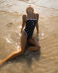 Black Polka Dot Swimsuit