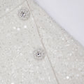 Ivory Sequin Boucle Mini Dress