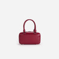 Burgundy Leather Mini Tote Bag