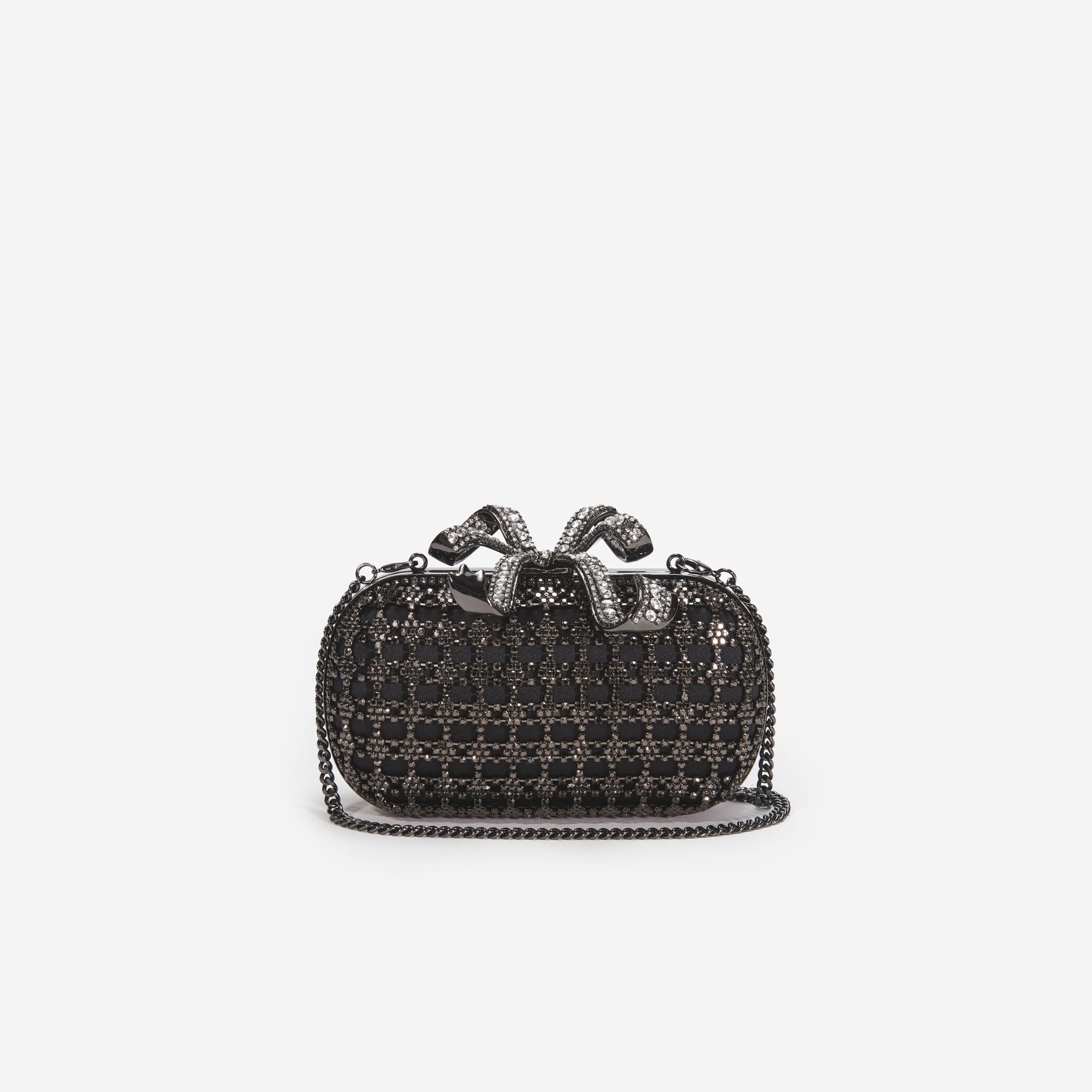 Black Crystal Clutch Bag
