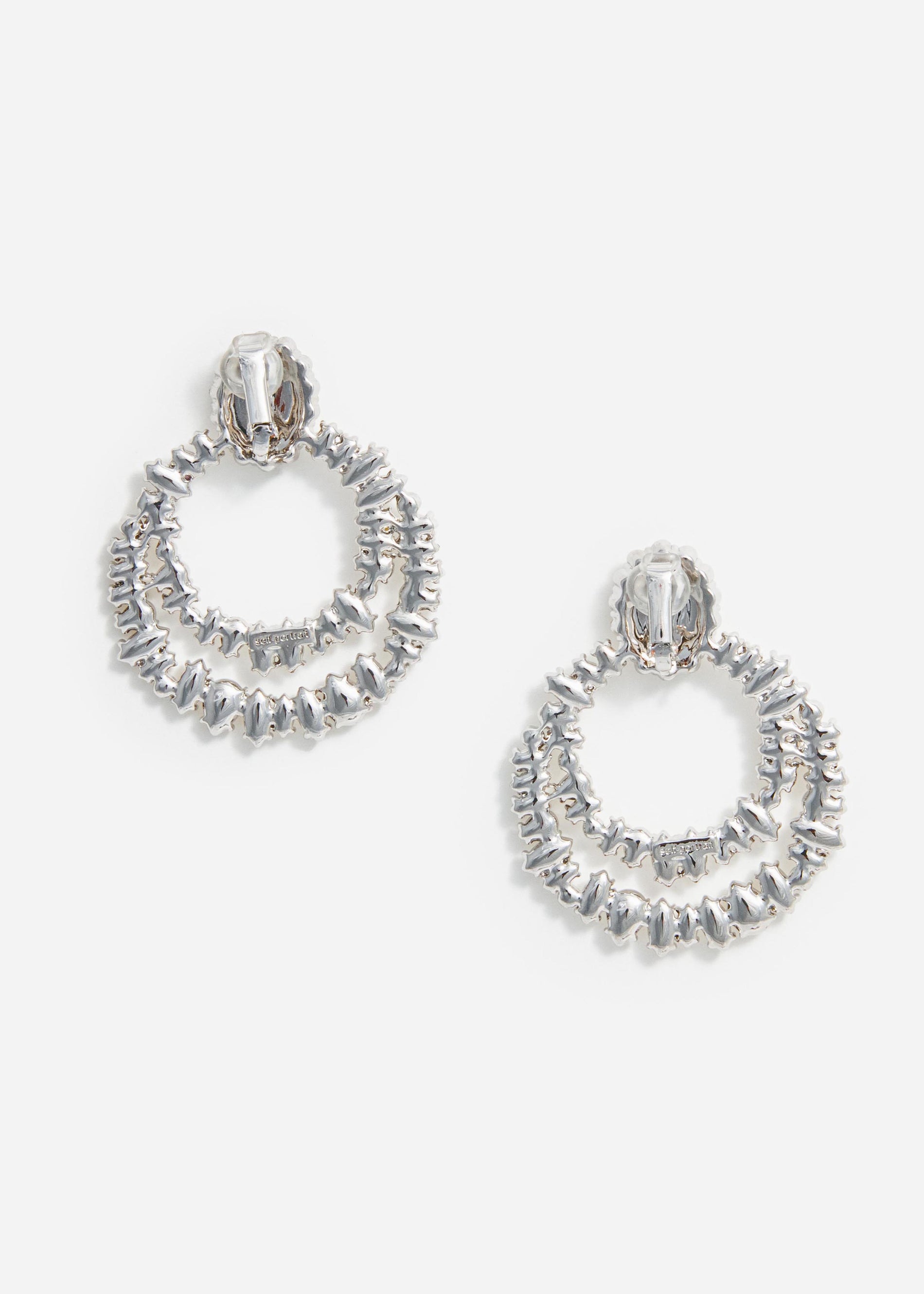 Crystal Double Hoop Earrings