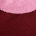 Burgundy Contrast Viscose Knit Top