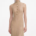 Gold Lurex Knit Maxi Dress