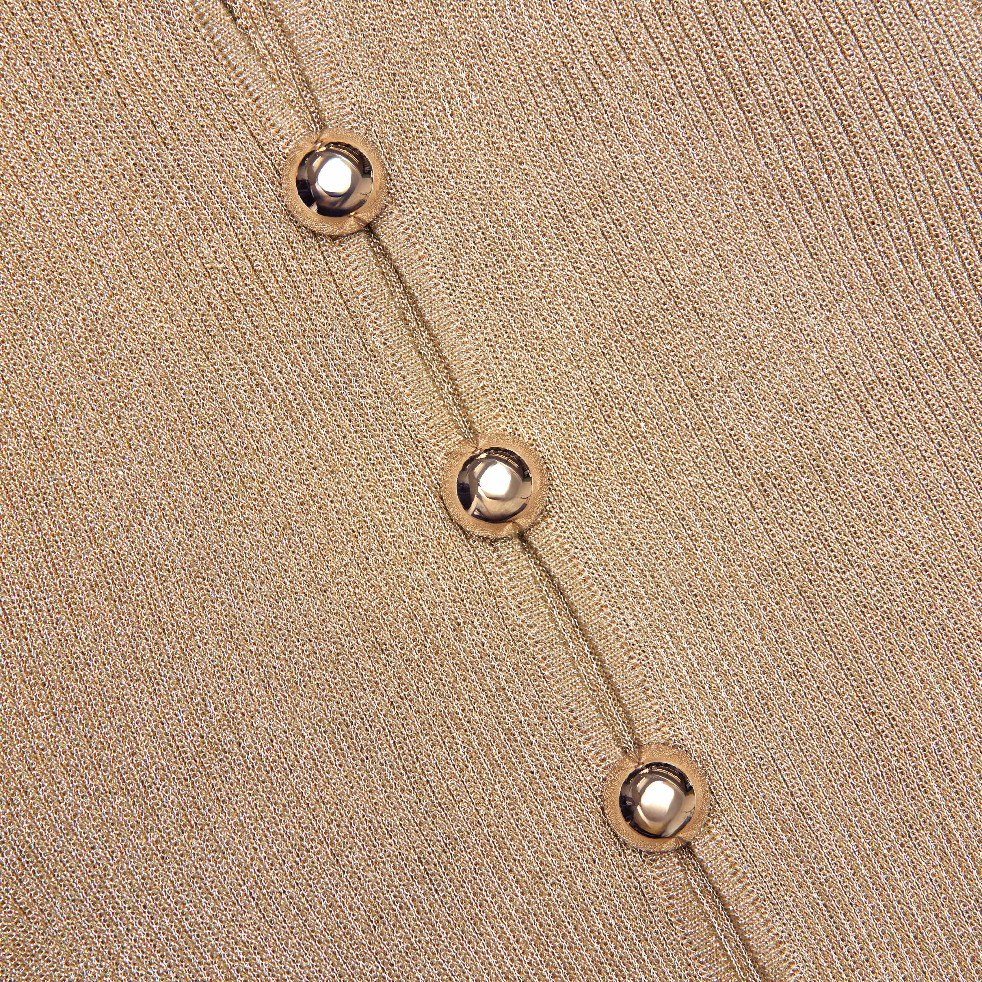 Gold Lurex Knit Maxi Dress