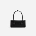 Black Soft Leather Shoulder Bag