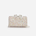 Multi Crystal Clutch Bag