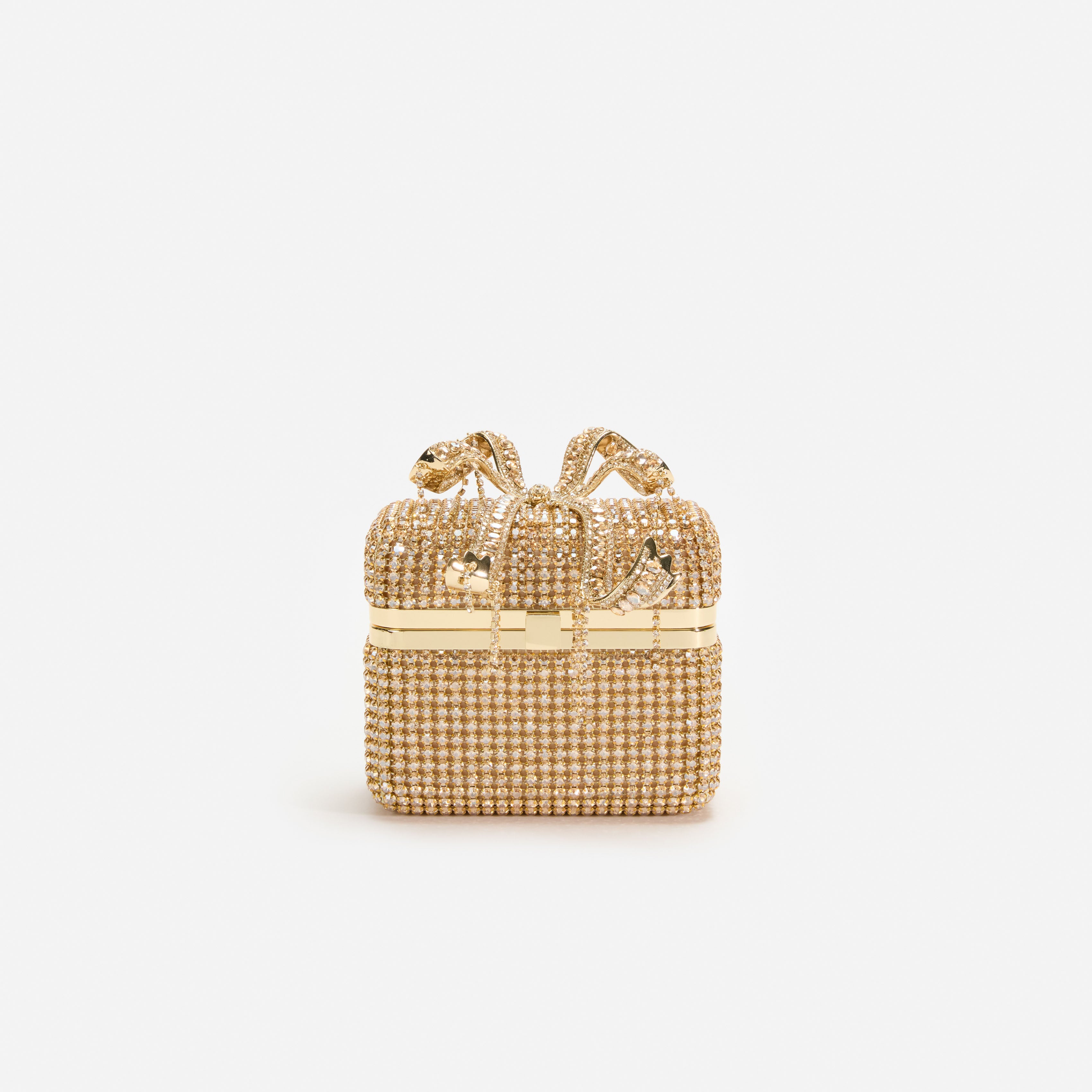 Gold Crystal Vanity Case