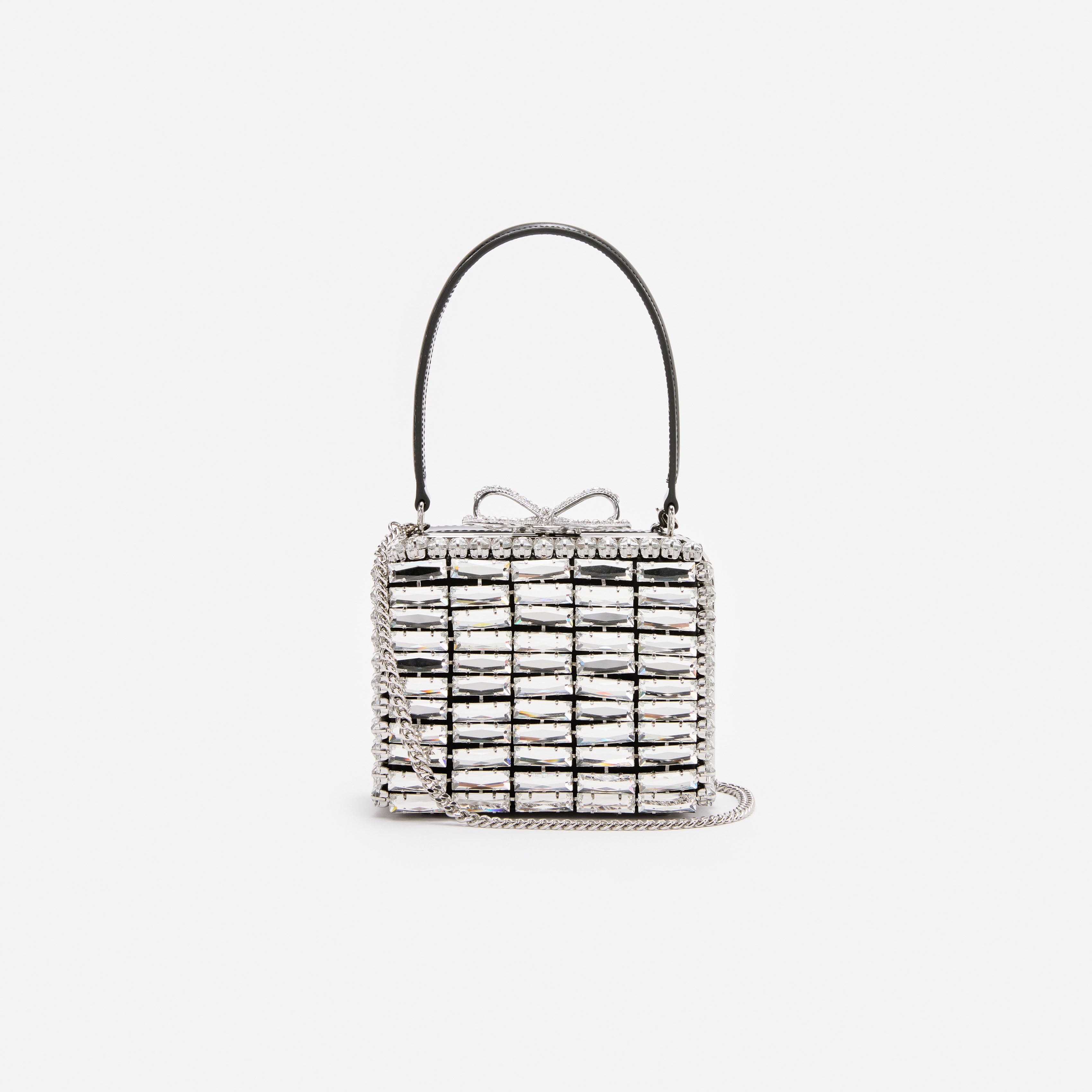 Silver Crystal Micro Bag