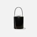 Black Croc Mini Bag