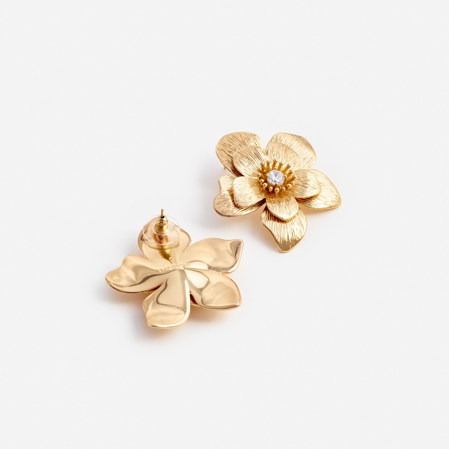 Gold Flower Earrings