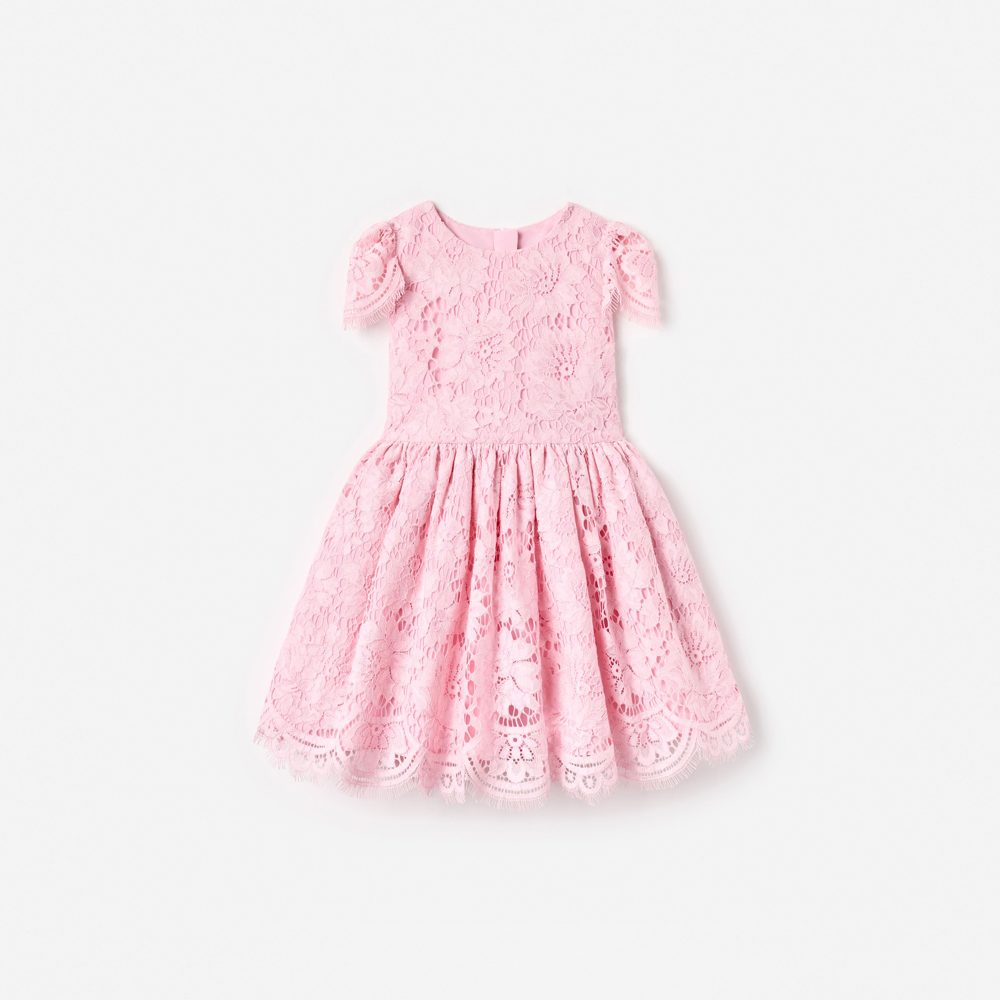 Pink Floral Lace Dress – self-portrait