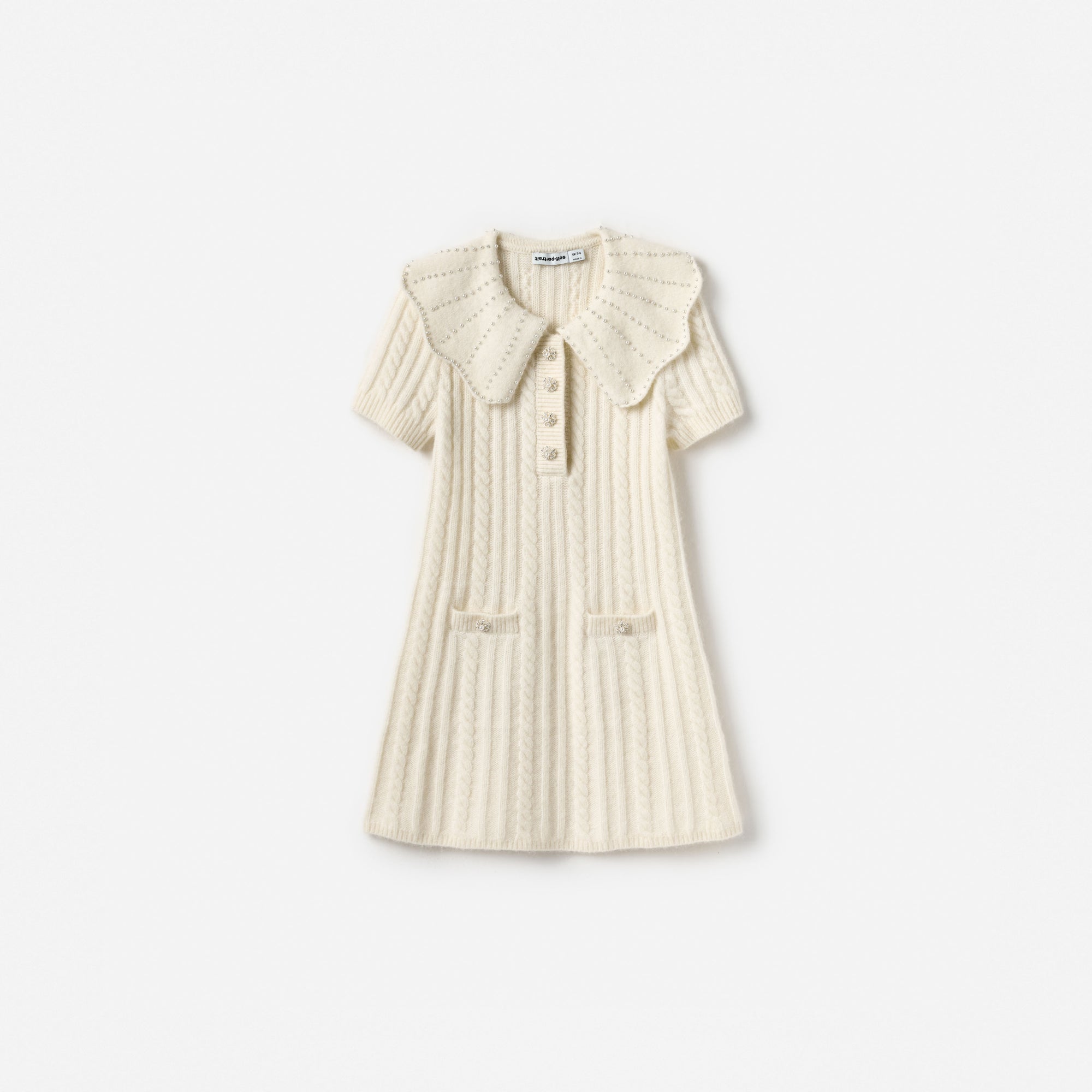 Cream Alpaca Knit Dress