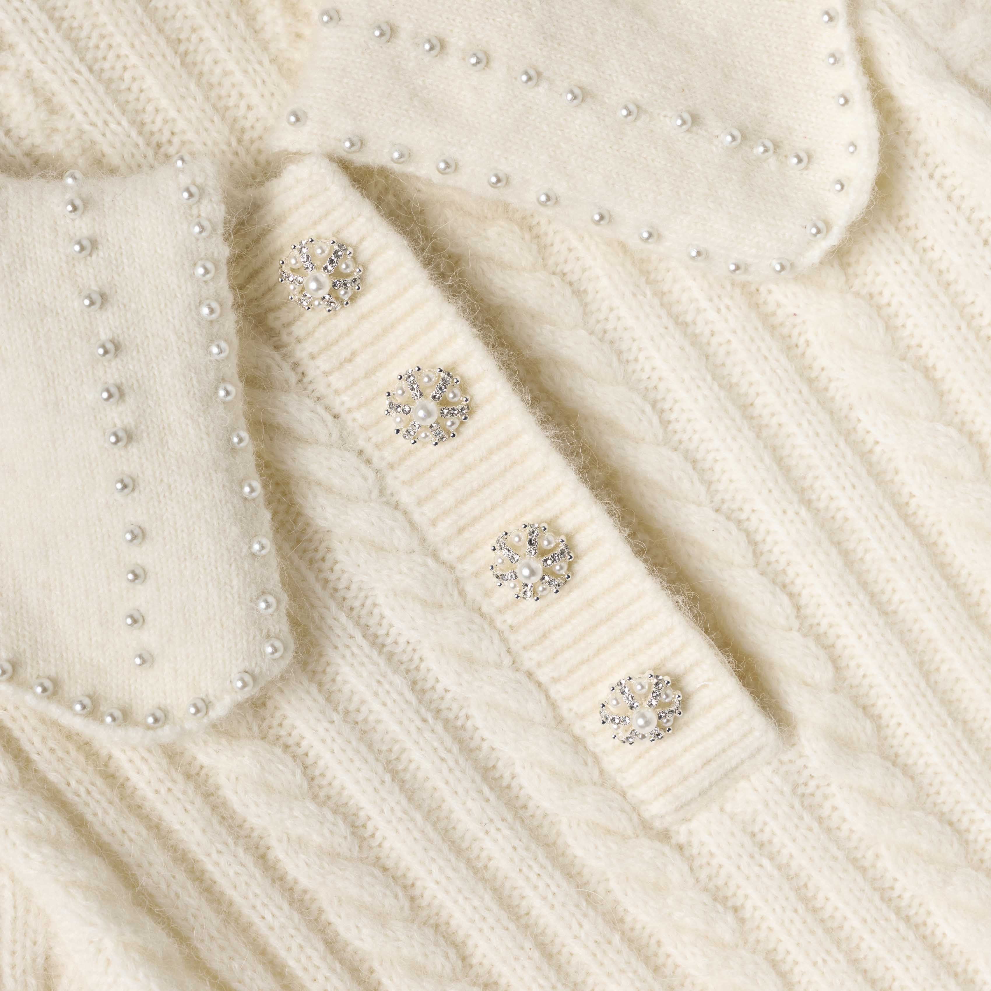 Cream Alpaca Knit Dress