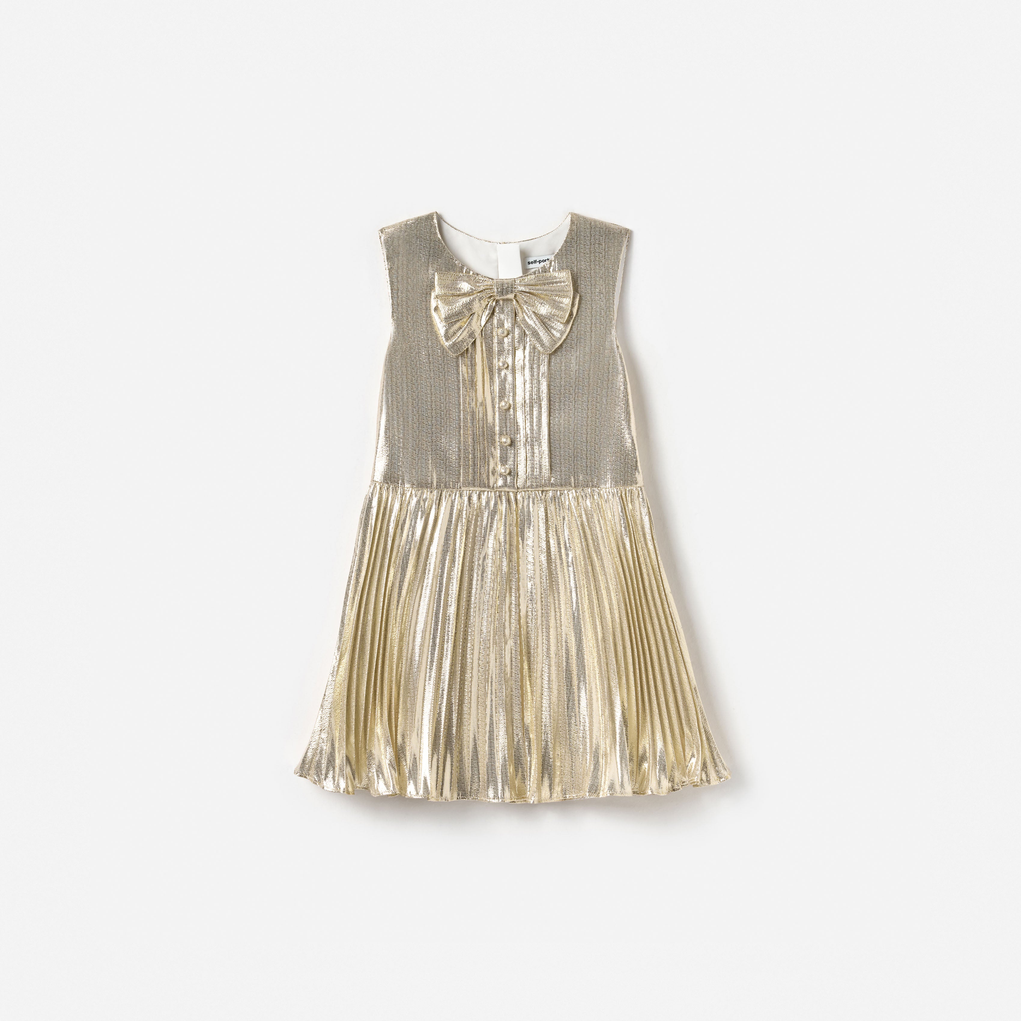 Gold Metallic Sleeveless Dress