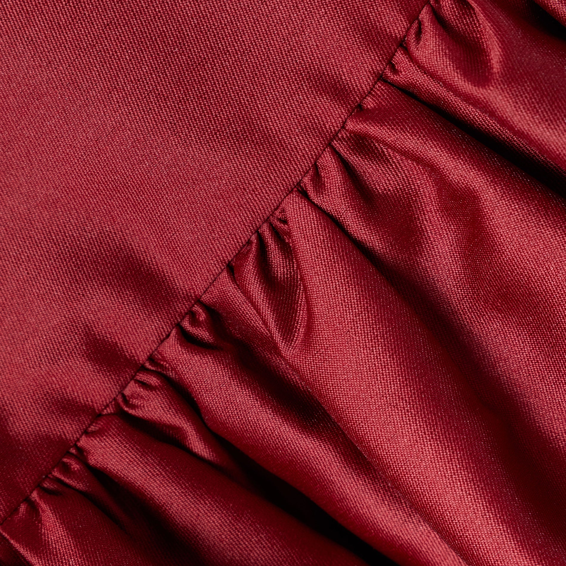 Burgundy Taffeta Dress