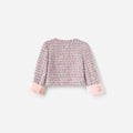 Pink Boucle Fur Jacket