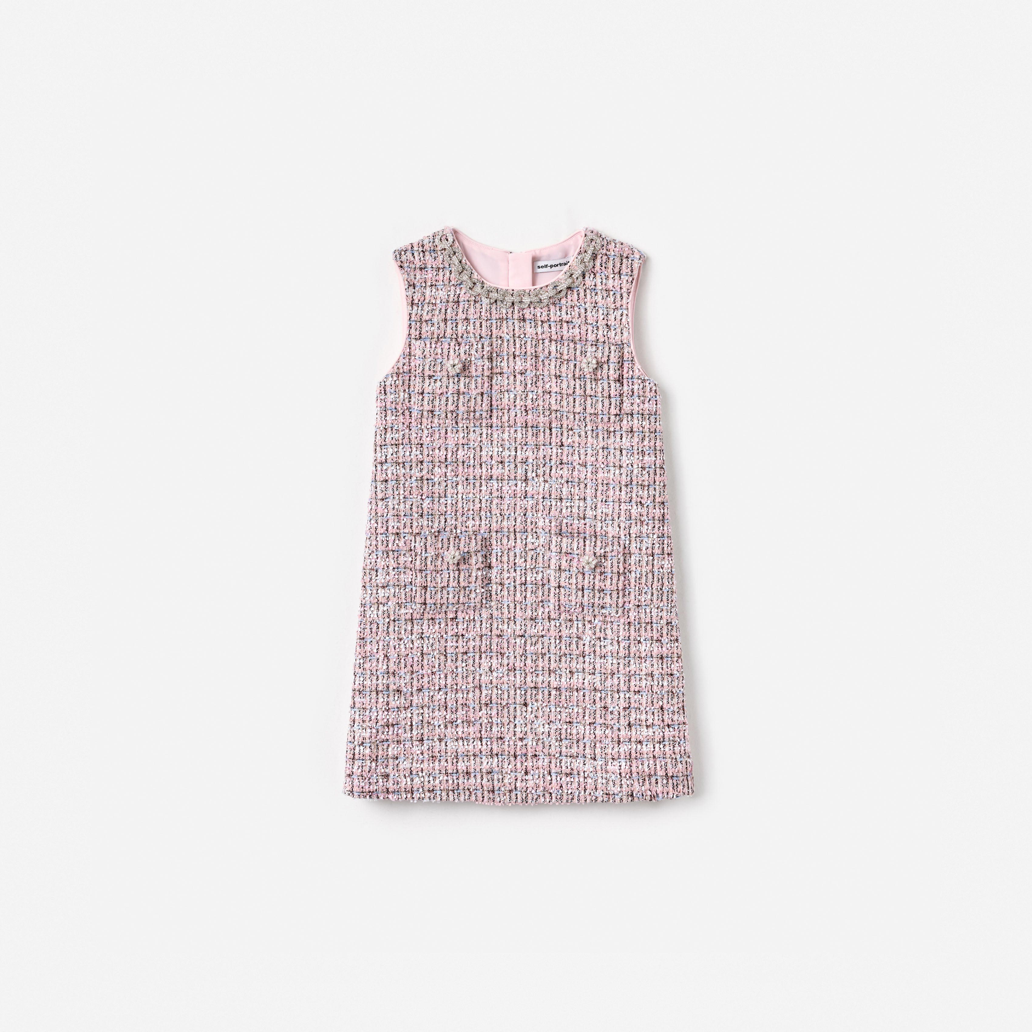 Pink Boucle Dress