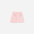 Pink Textured Knit Skirt