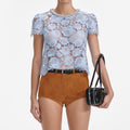 Blue Lace Top