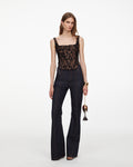 Black Lace Corset Top