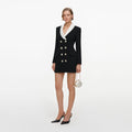 Black Tailored Blazer Mini Dress