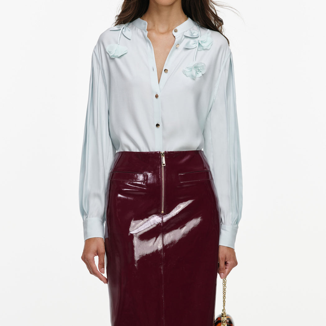 Light Blue Viscose Blouse