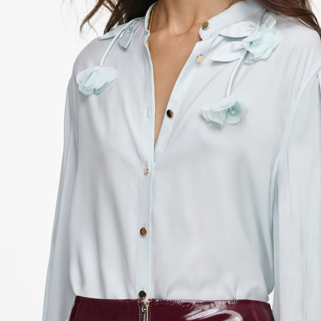 Light Blue Viscose Blouse