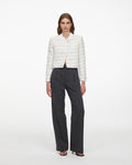 White Boucle Boxy Jacket