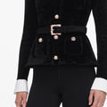 Black Chenille Knit Top