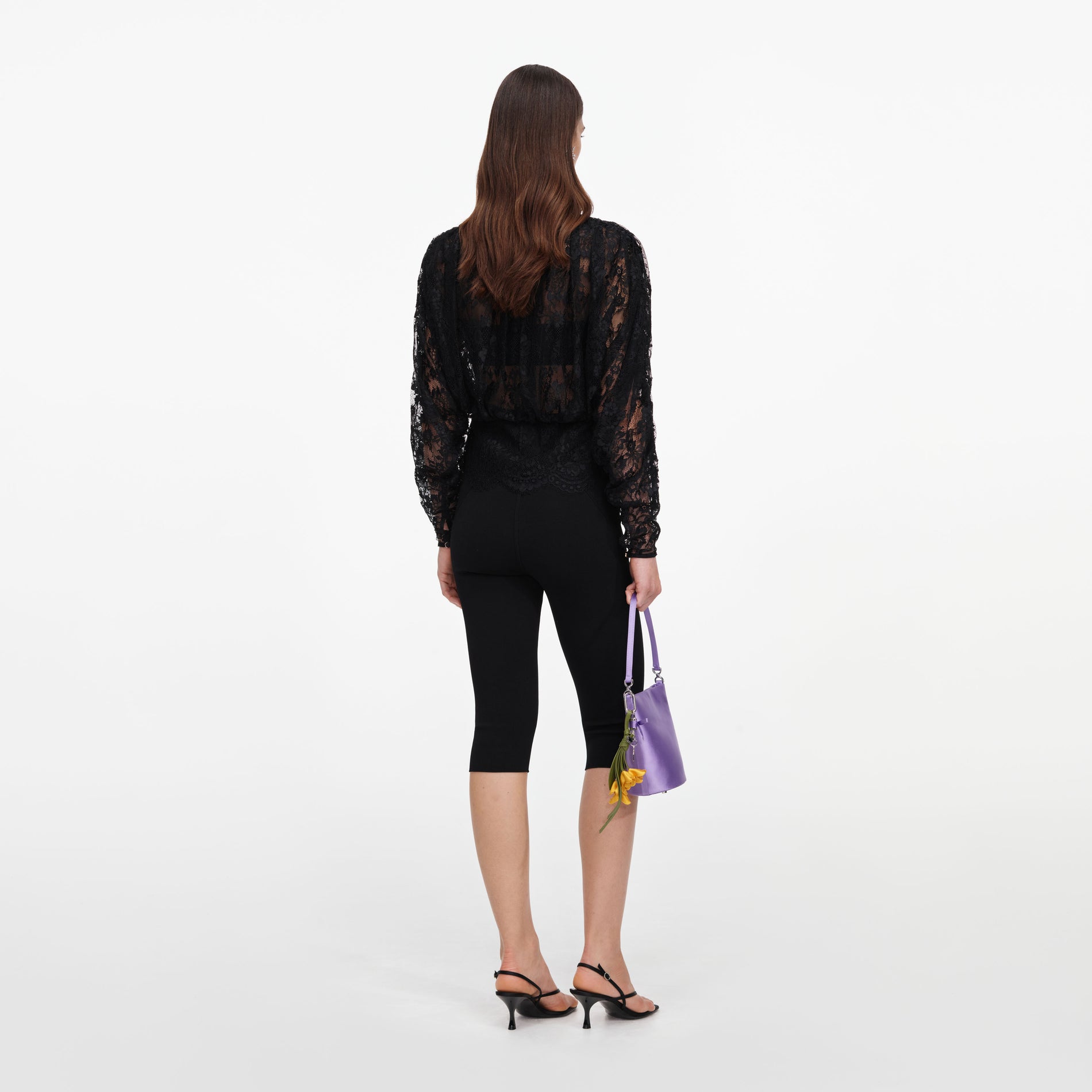 Black Capri Knit Leggings