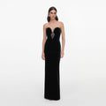 Black Velvet Maxi Dress