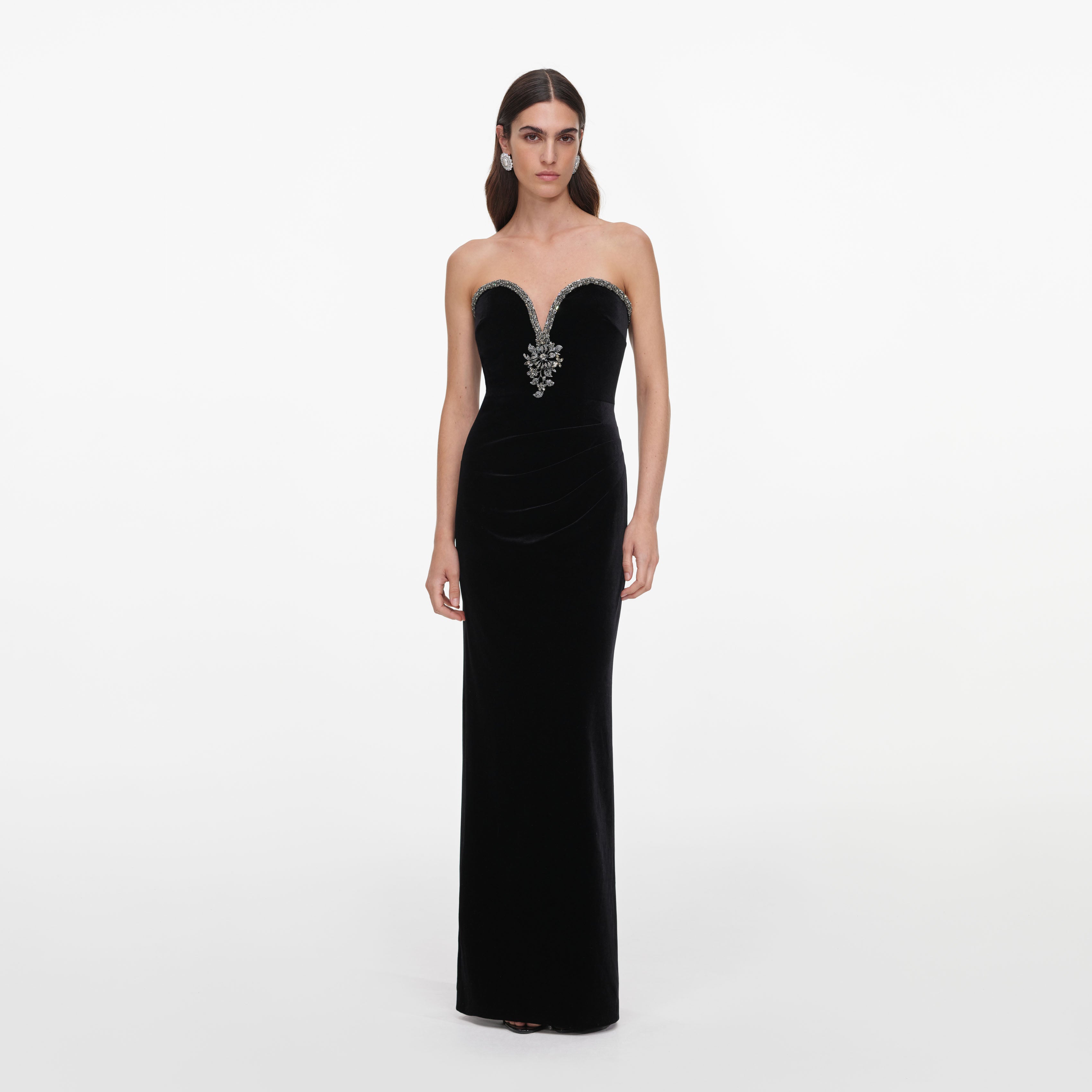 Black Velvet Maxi Dress