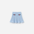 Blue Cable Knit Skirt