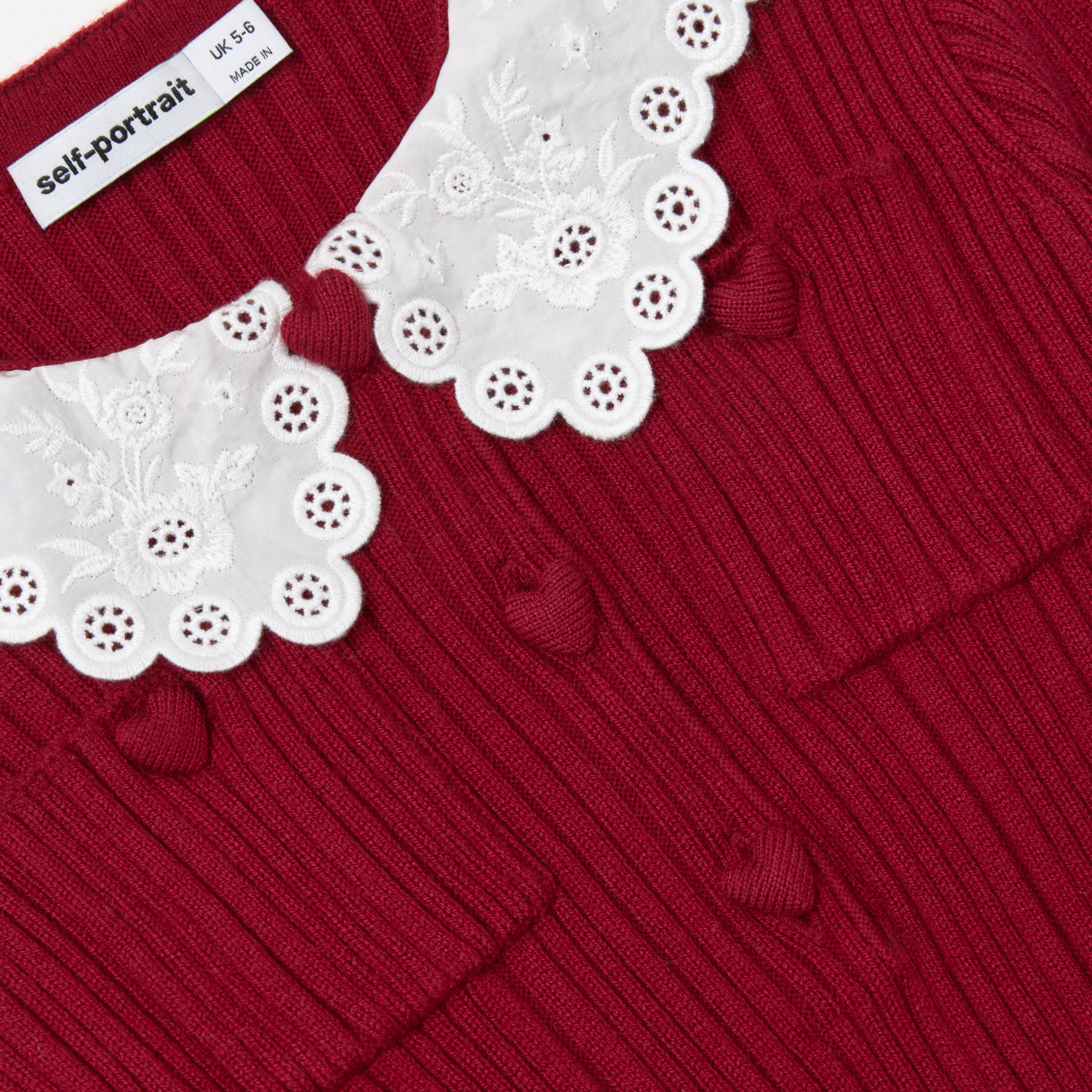 Burgundy Knit Taffeta Dress
