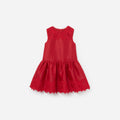 Red Taffeta Lace Dress