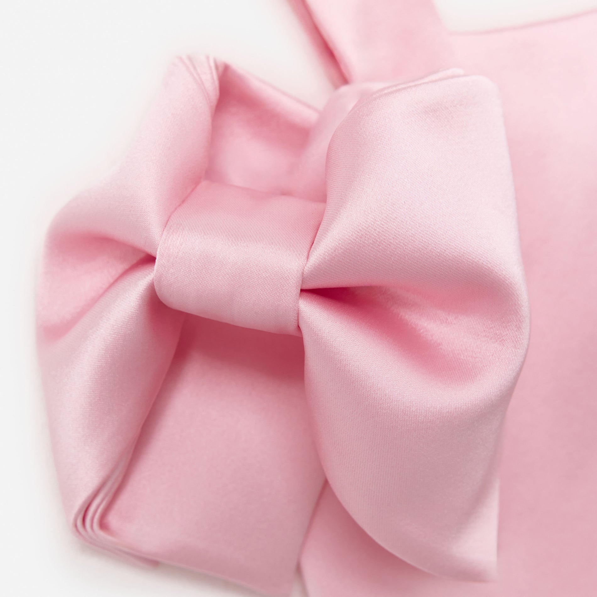 Pink Satin Bow Dress