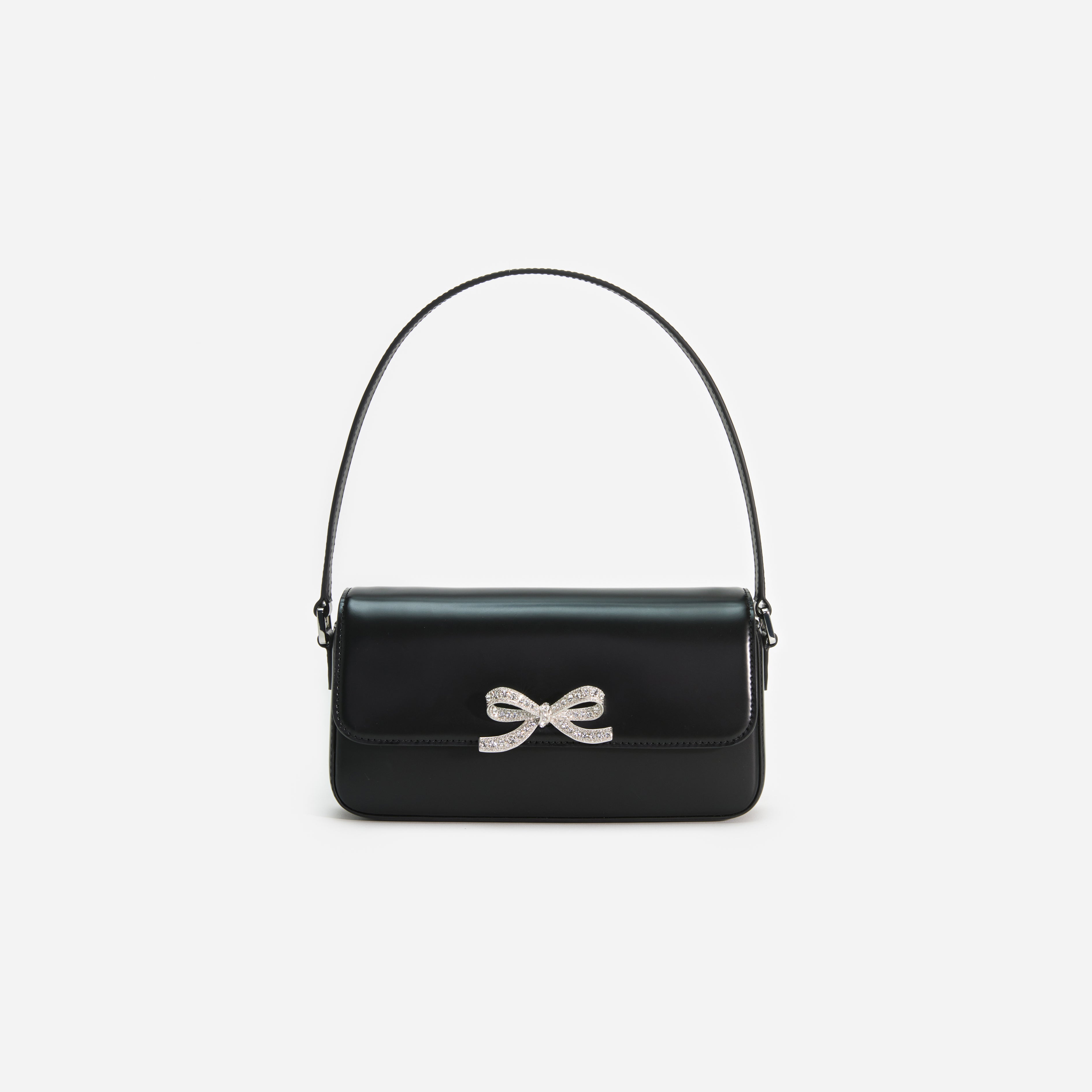 Black Leather Shoulder Bag