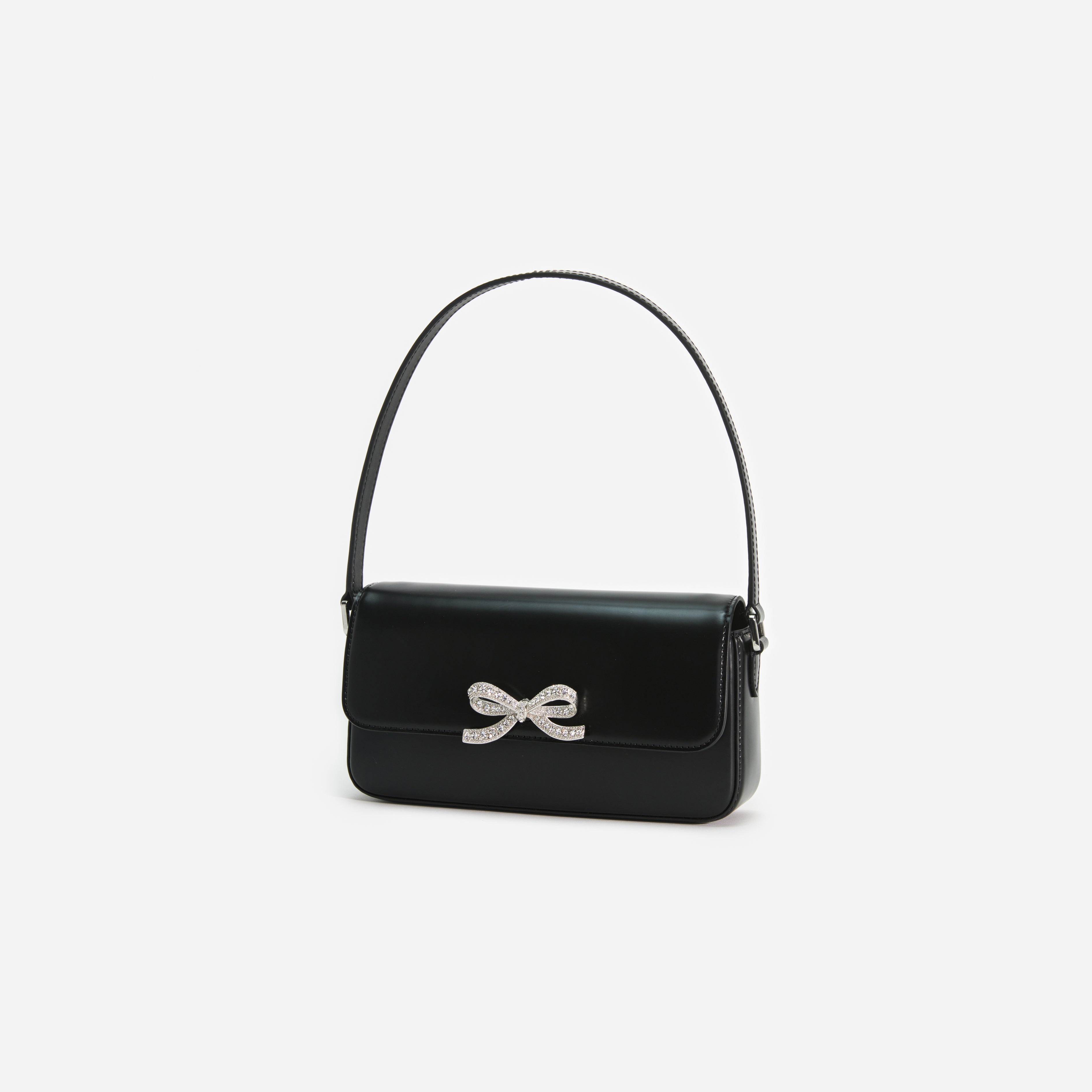 Black Leather Shoulder Bag