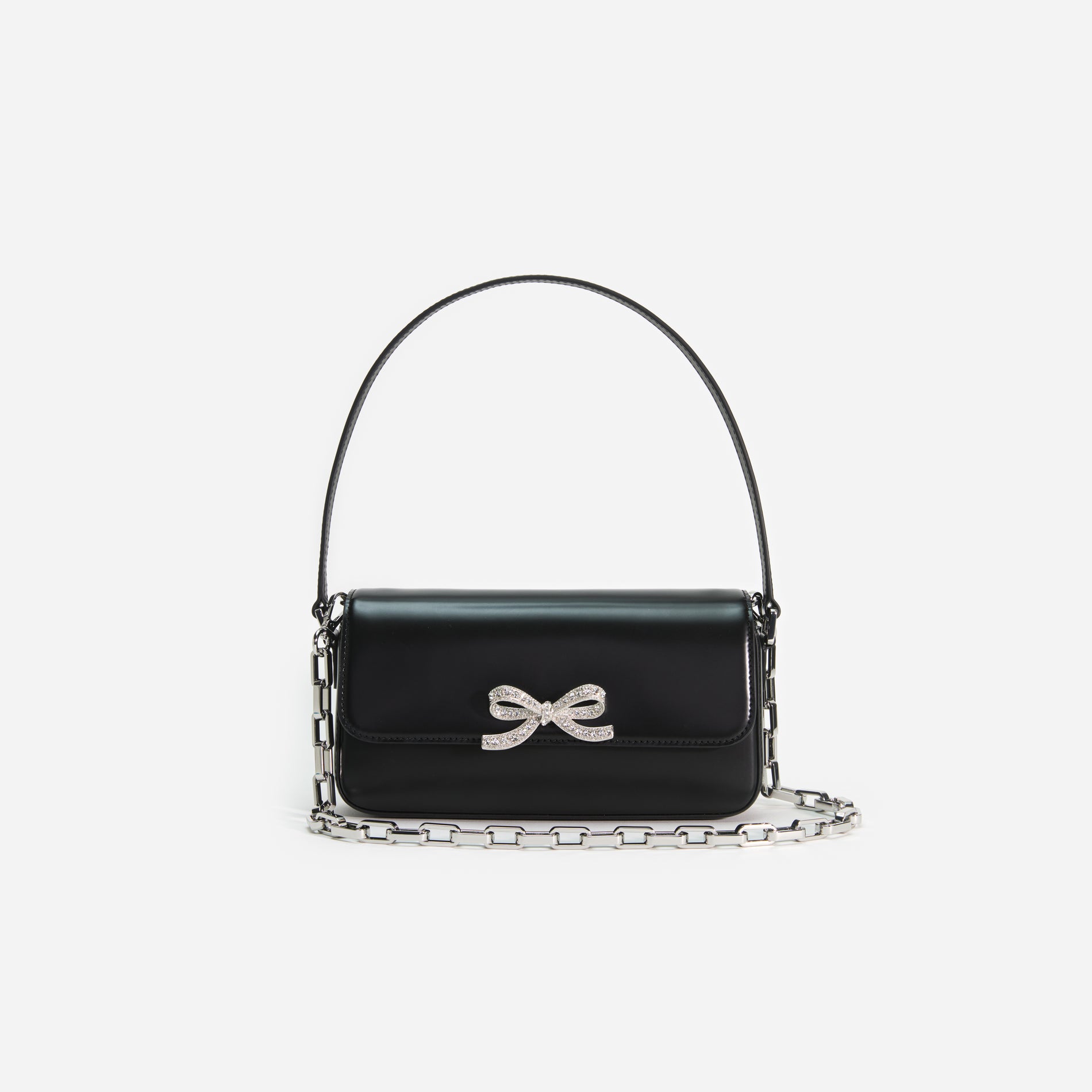 Black Leather Shoulder Bag