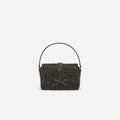 Black Rhinestone Chainmail Micro Bag