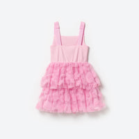 Pink Jersey And Tulle Dress