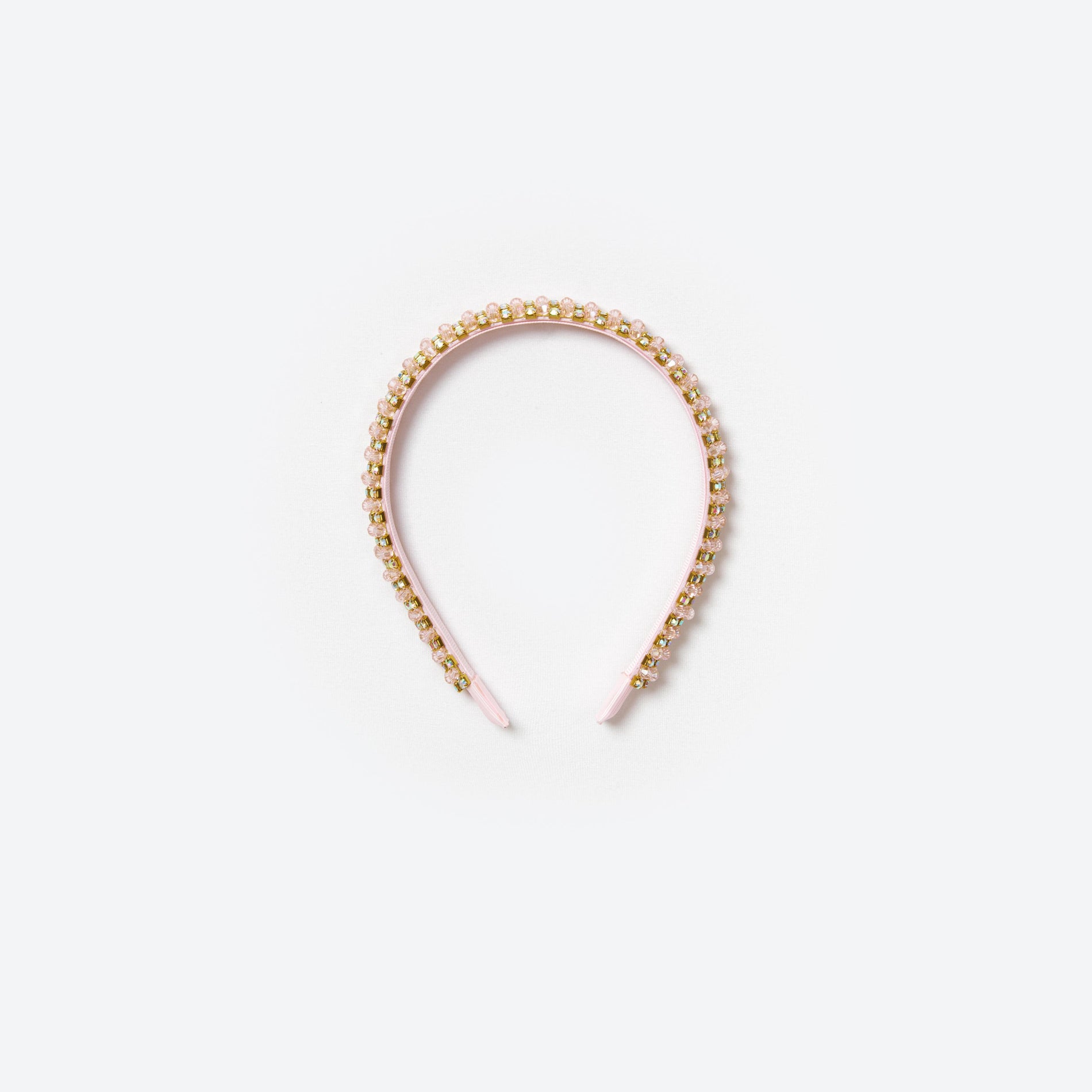 Pink Beaded Headband