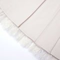 Cream Twill Pleated Mini Skirt