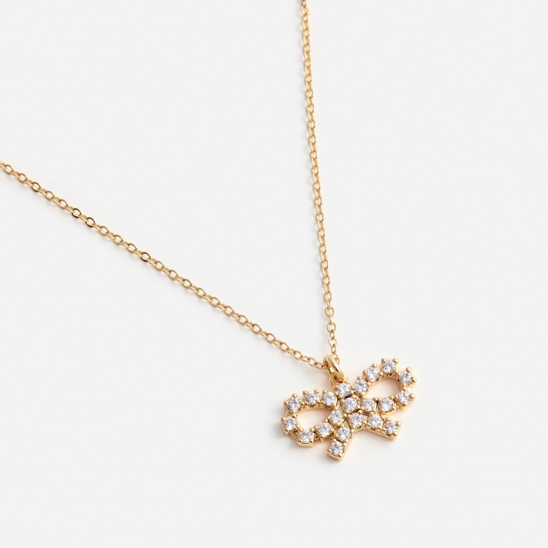 마이크로 골드 리본 목걸이