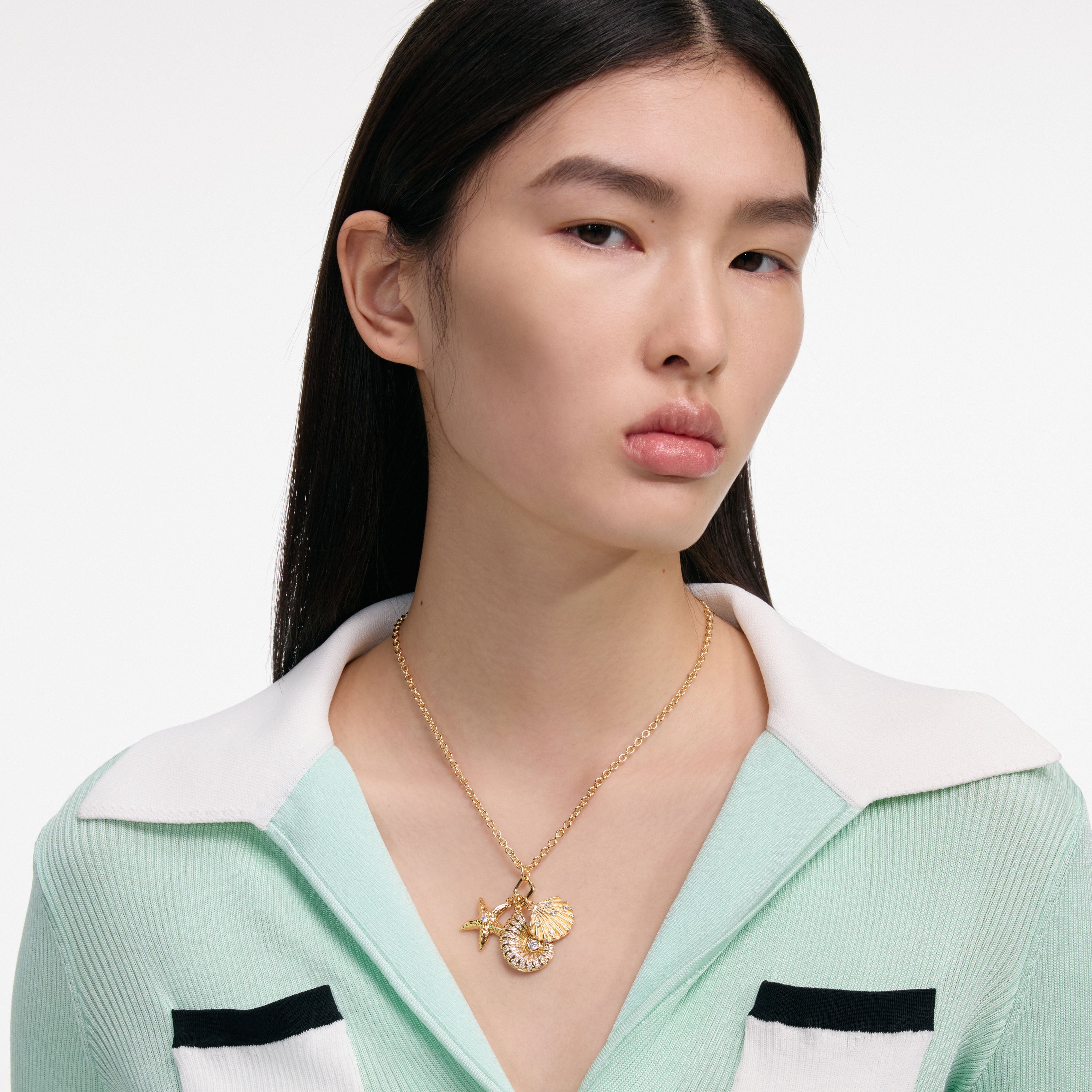 Gold Multi Charm Necklace