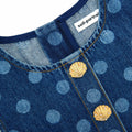 폴카 도트 데님 드레스
