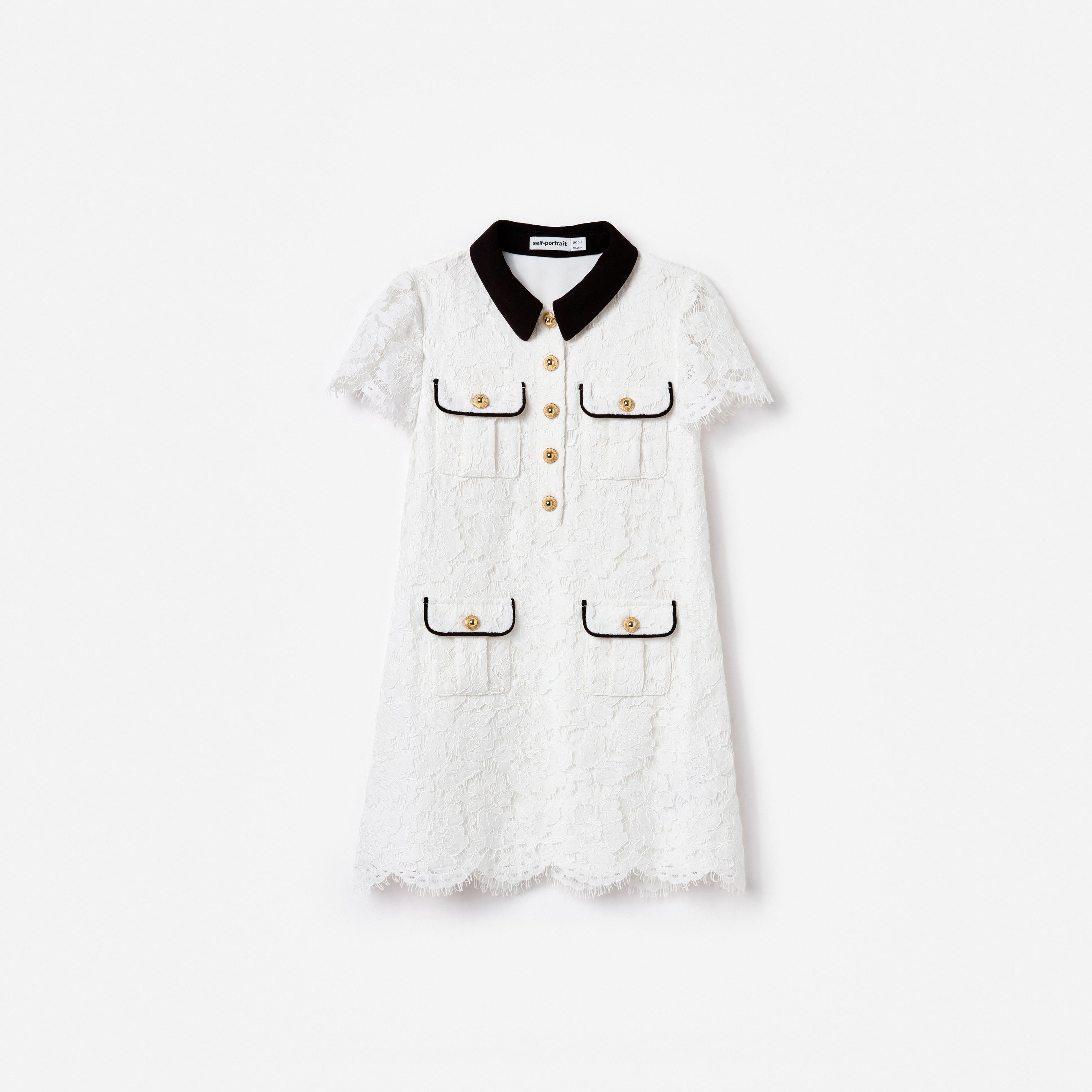 white lace dress with peter pan collar Miss Circle Paola White Peter Pan Collar Beaded Sequin Mermaid Midi Dress S