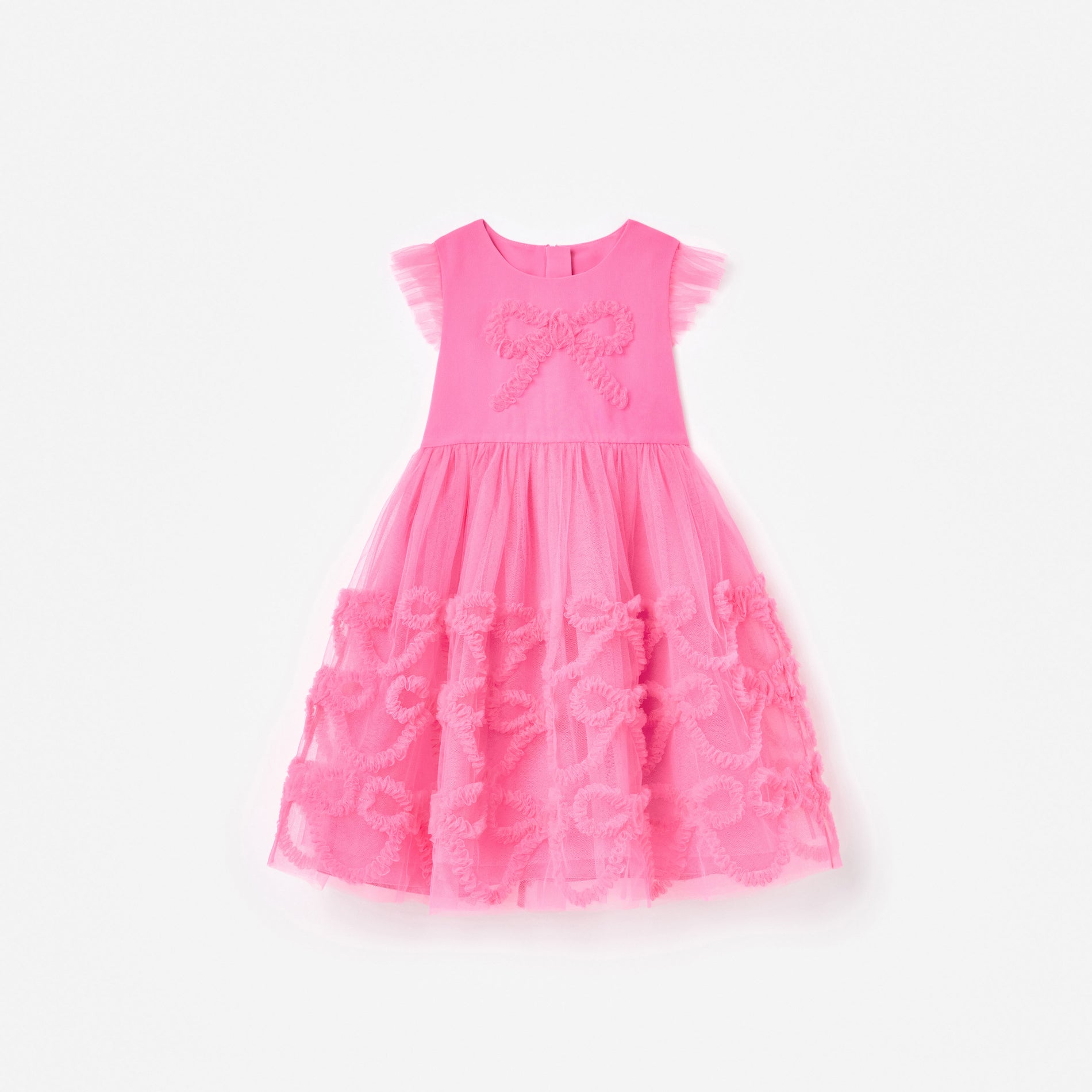 Pink Tulle Bow Dress