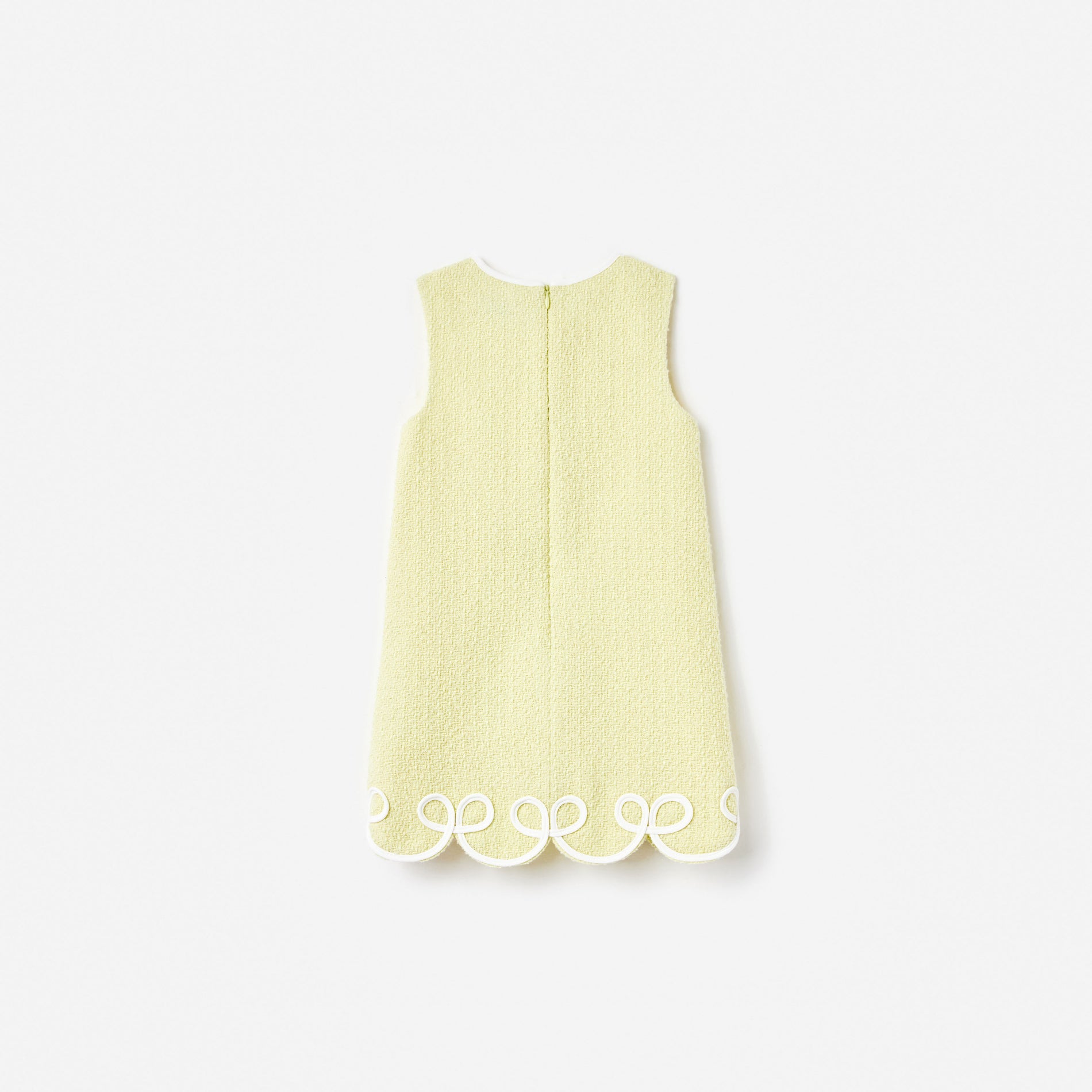 Yellow Boucle Dress