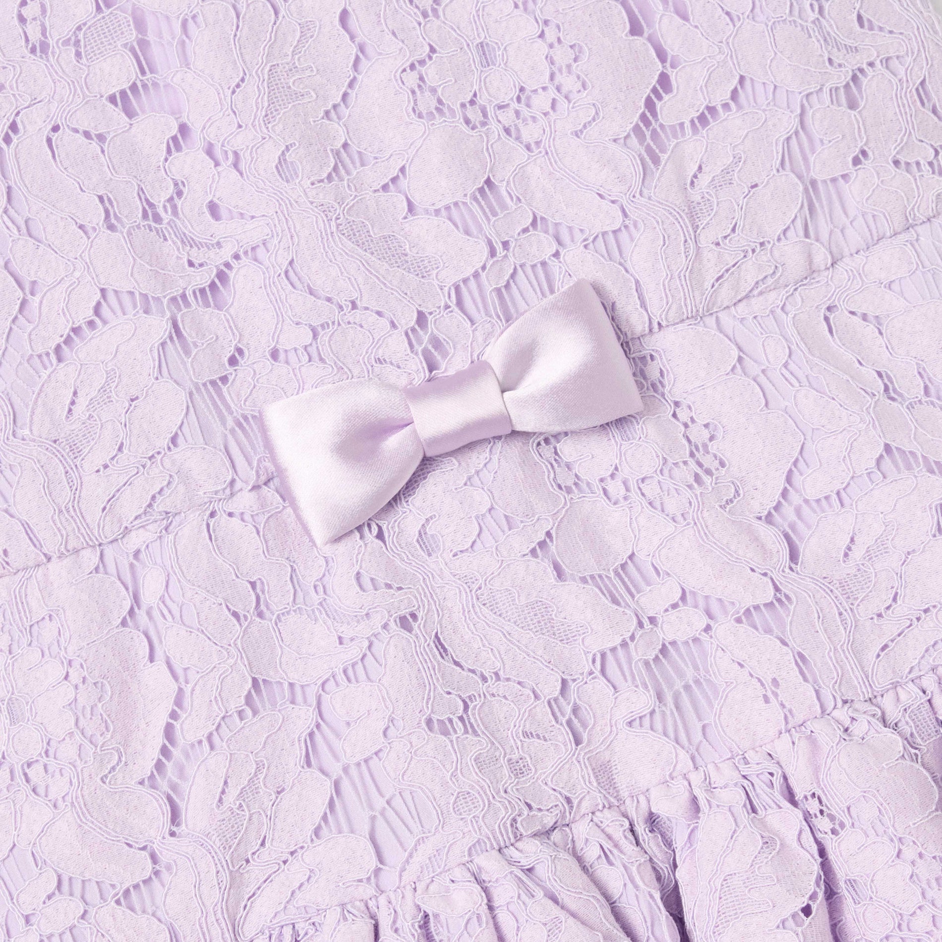 Lilac Sleeveless Lace Dress